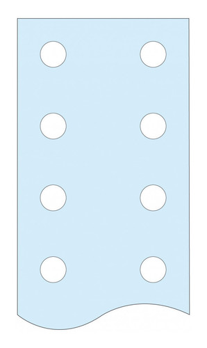 ПЕРФОРИРОВАННАЯ ШИНА PE, 25 Х 5 ММ