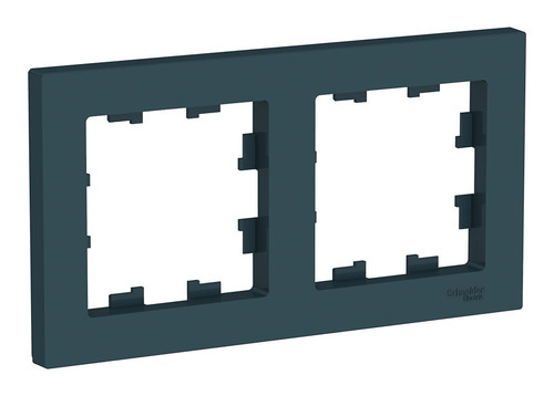 Рамка 2 поста Systeme Electric ATLASDESIGN, изумруд