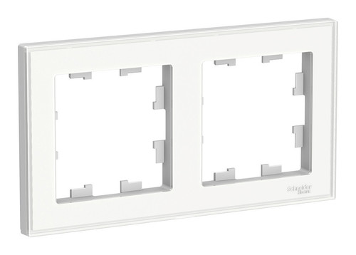 Рамка 2 поста Schneider Electric ATLASDESIGN, прозрачный