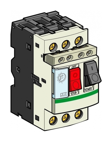 Силовой автомат для защиты двигателя Schneider Electric TeSys GV2 2.5А 3P, термомагнитный расцепитель