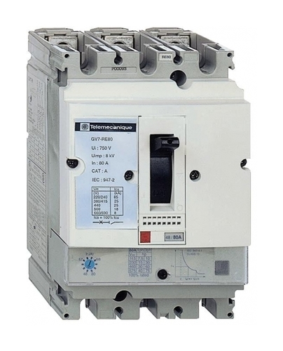 Силовой автомат Schneider Electric TeSys GV7, 36кА, 3P, 50А