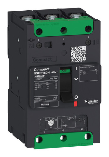 Силовой автомат Schneider Electric Compact NSXm, 70кА, 3P, 80А