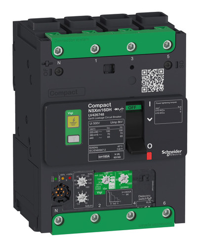 Силовой автомат Schneider Electric Compact NSX, 25кА, 4P, 160А