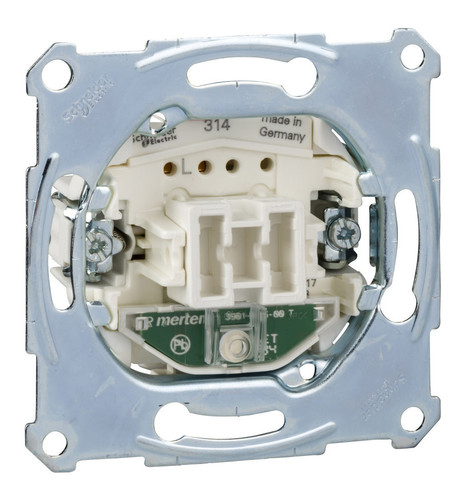 Механизм выключателя 1-клавишного 16А Schneider Electric, с индикацией, скрытый монтаж