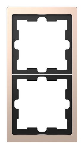 Рамка 2 поста Schneider Electric MERTEN D-LIFE, шампань