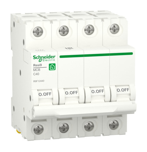 Автоматический выключатель Schneider Electric Resi9 4P 40А (C) 6кА, R9F12440