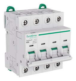 Автоматический выключатель Systeme9, 4полюса, 50А, B, 6кA