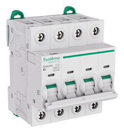 Автоматический выключатель Systeme9, 4полюса, 1А, B, 10 кА